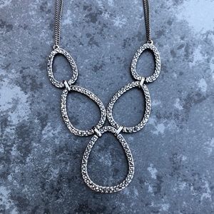 Lia Sophia Black Rhinestone necklace